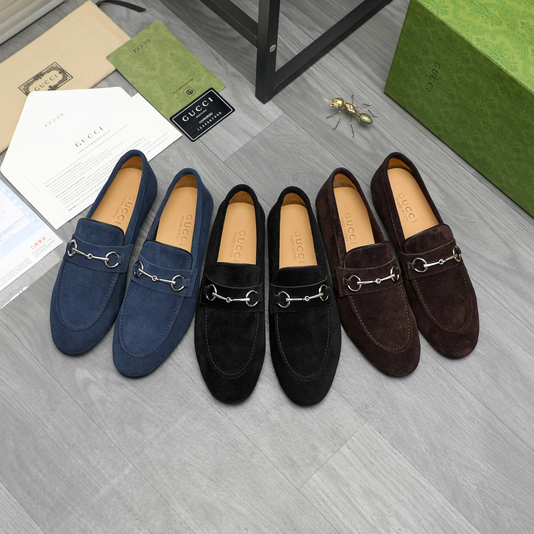 Men's shoes 💰p400 Product trademark: GUCCI "Gucci" business casual leather shoes Regular size: 38-46 (38.45.46 custom-made, non-returnable) Product materials: Selected suede cowhide upper, cowhide lining, original rubber outsole